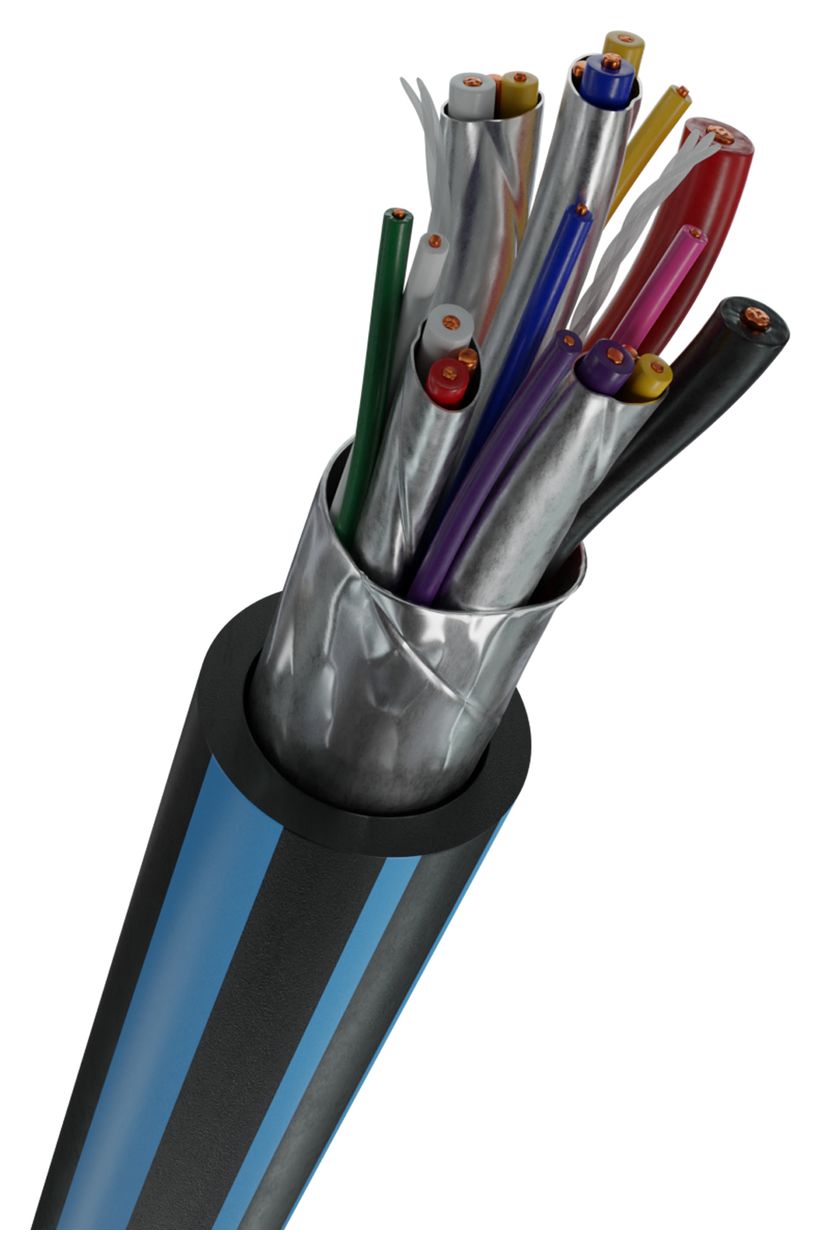 USB Plus CC 20 Gbit/s Rundkabel USB C auf USB C Männlich 1 m  (Blau) 