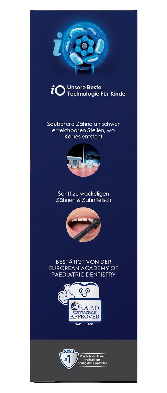 iO Kids 6+ Spiderman Rotierende Zahnbürste für Kinder  (Schwarz) 