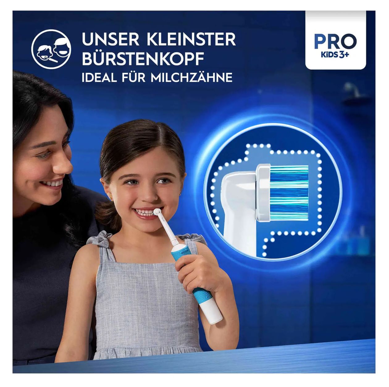 Pro Kids 3+ Aufsteckbürsten Frozen 4 Stück  (Weiß) 