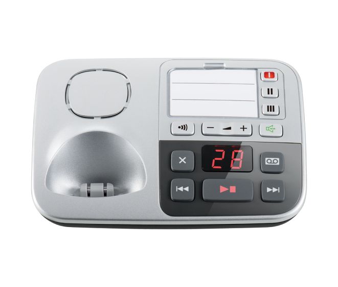KX-TGE520 DECT-Telefon  (Schwarz/Silber) 