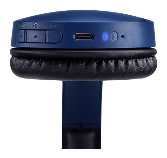 RB-HF630BE-A Over Ear Bluetooth Kopfhörer kabellos 72 h Laufzeit  (Blau) 
