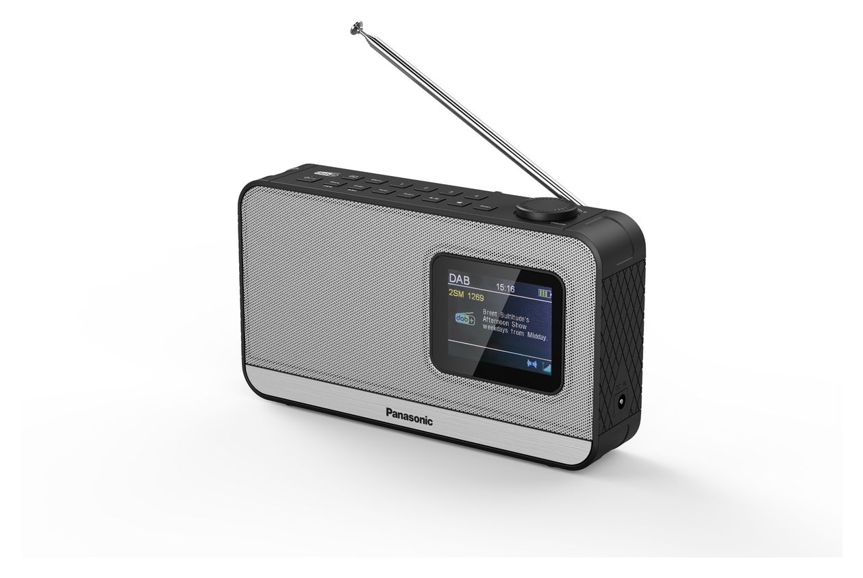 RF-D15 Bluetooth DAB+, FM Radio Tragbar  (Schwarz, Silber) 