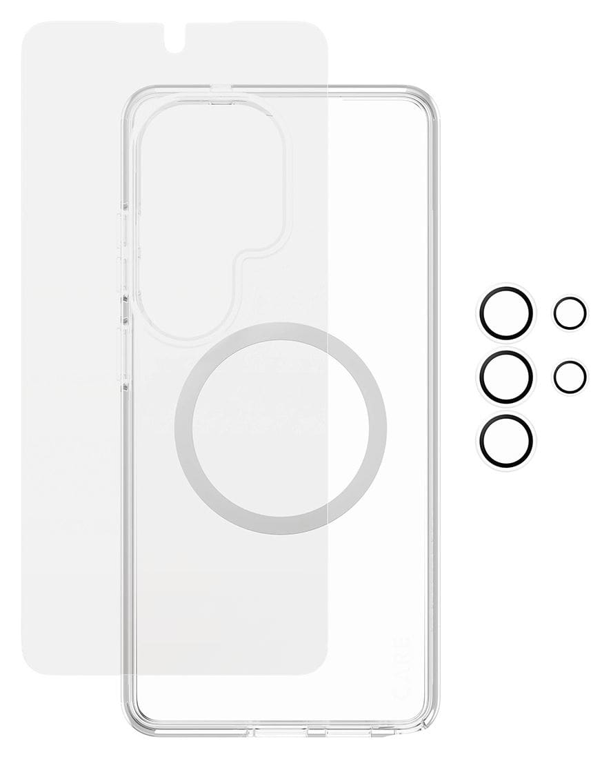 3-in-1 Bundle Cover Klare Bildschirmschutzfolie TPU, Gehärtetes Glas, Polyethylenterephthalat, Silikon für Samsung Galaxy S26 Ultra 