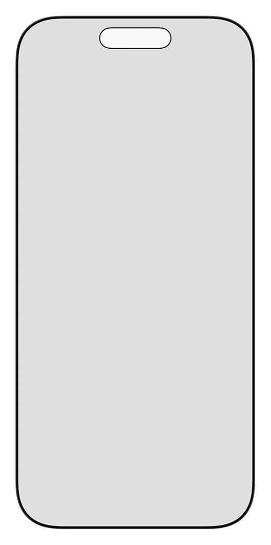 93414 2-Way Privacy Klare Bildschirmschutzfolie Gehärtetes Glas, Polyethylenterephthalat, Silikon für  Apple iPhone 17, iPhone 16 Pro Kratzresistent, Schockresistent 