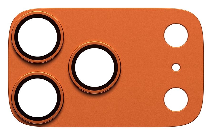 Fender Kameraschutz (Cosmic Orange) Klare Bildschirmschutzfolie Silikon für Apple iPhone 17 Pro 