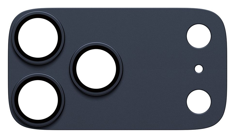 Fender Kameraschutz (Deep Blue) Klare Bildschirmschutzfolie Silikon für Apple iPhone 17 Pro Max 