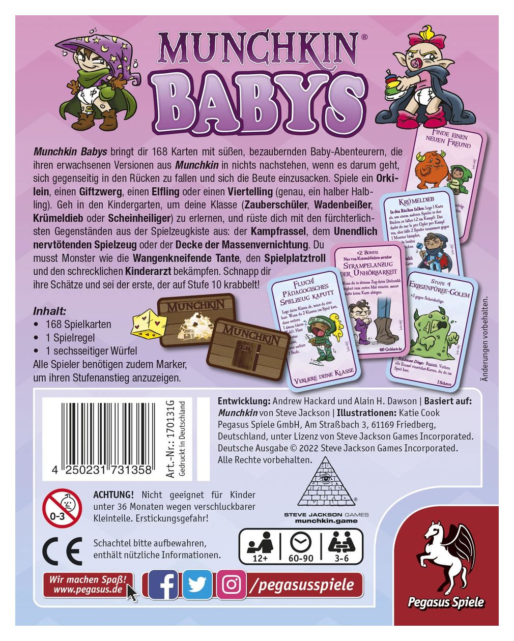 17031G Munchkin Babys Kartenspiel bis zu 6 Spielern ab 12 Jahr(e) 