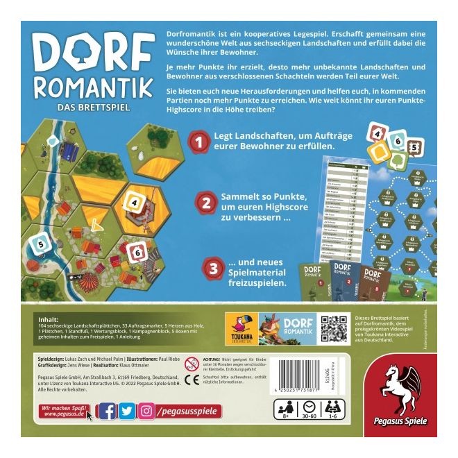 51240G Dorfromantik - Das Brettspiel Brettspiel bis zu 6 Spielern ab 8 Jahr(e) 