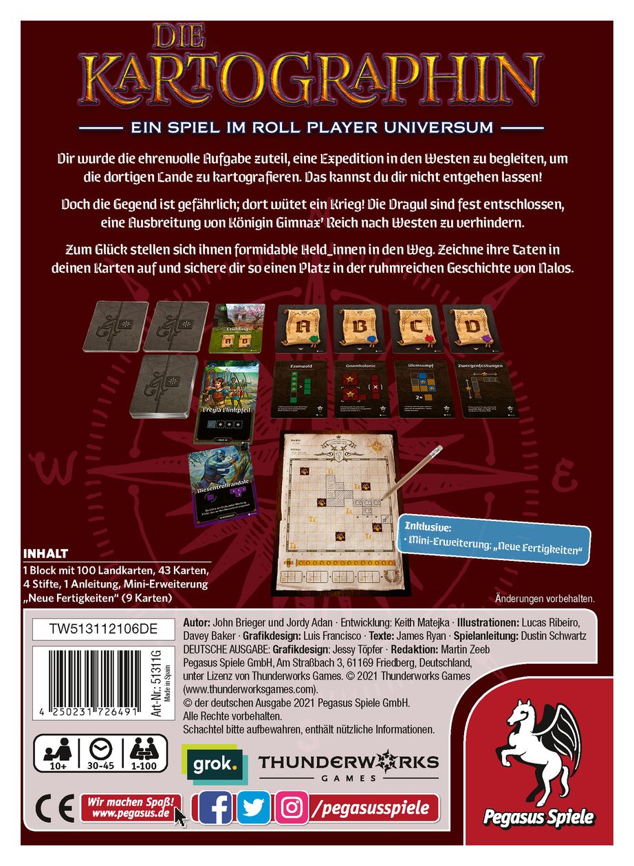51311G Die Kartographin Brettspiel bis zu 100 Spielern ab 10 Jahr(e) 