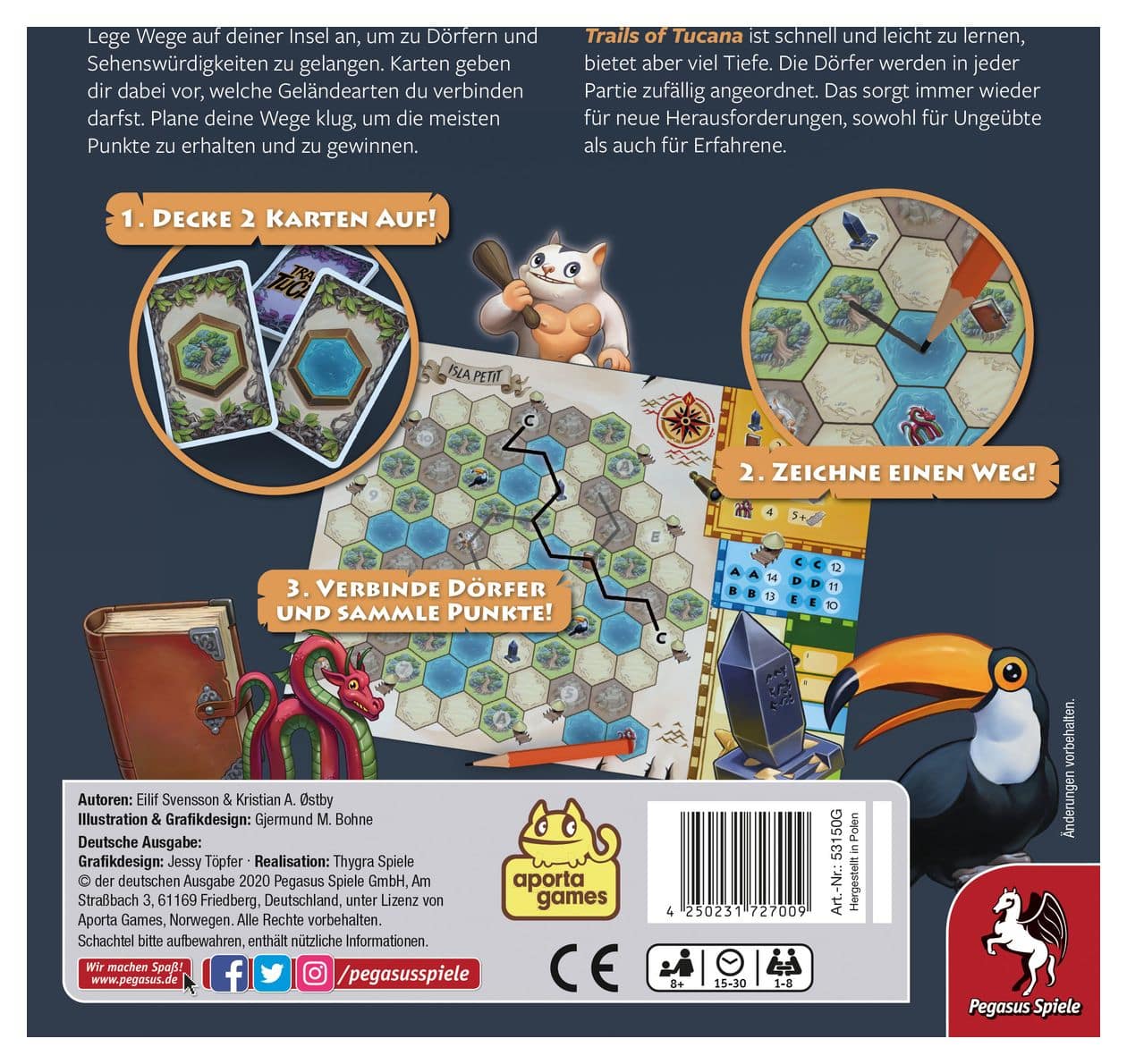 53150G Trails of Tucana Kartenspiel bis zu 8 Spielern ab 8 Jahr(e) 