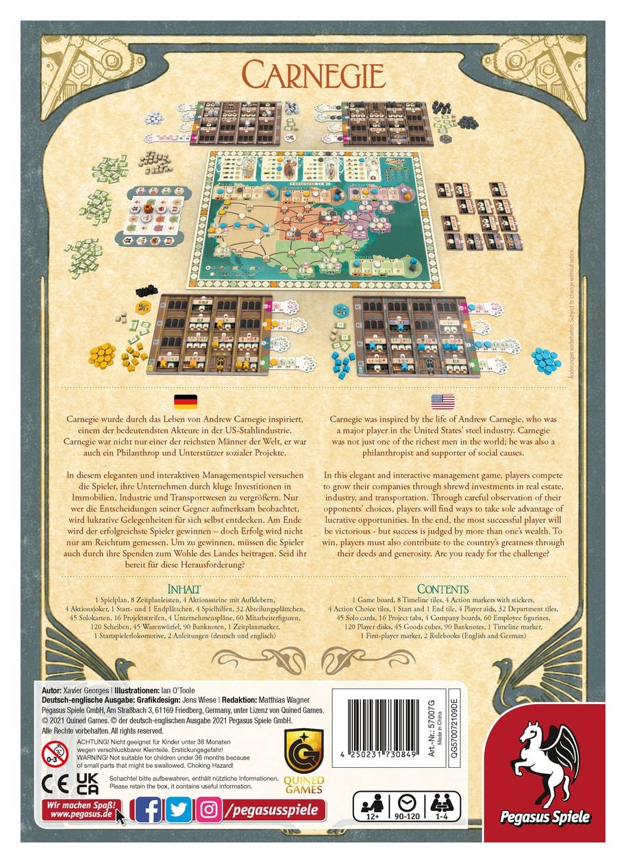 57007G Carnegie Brettspiel bis zu 4 Spielern ab 12 Jahr(e) 