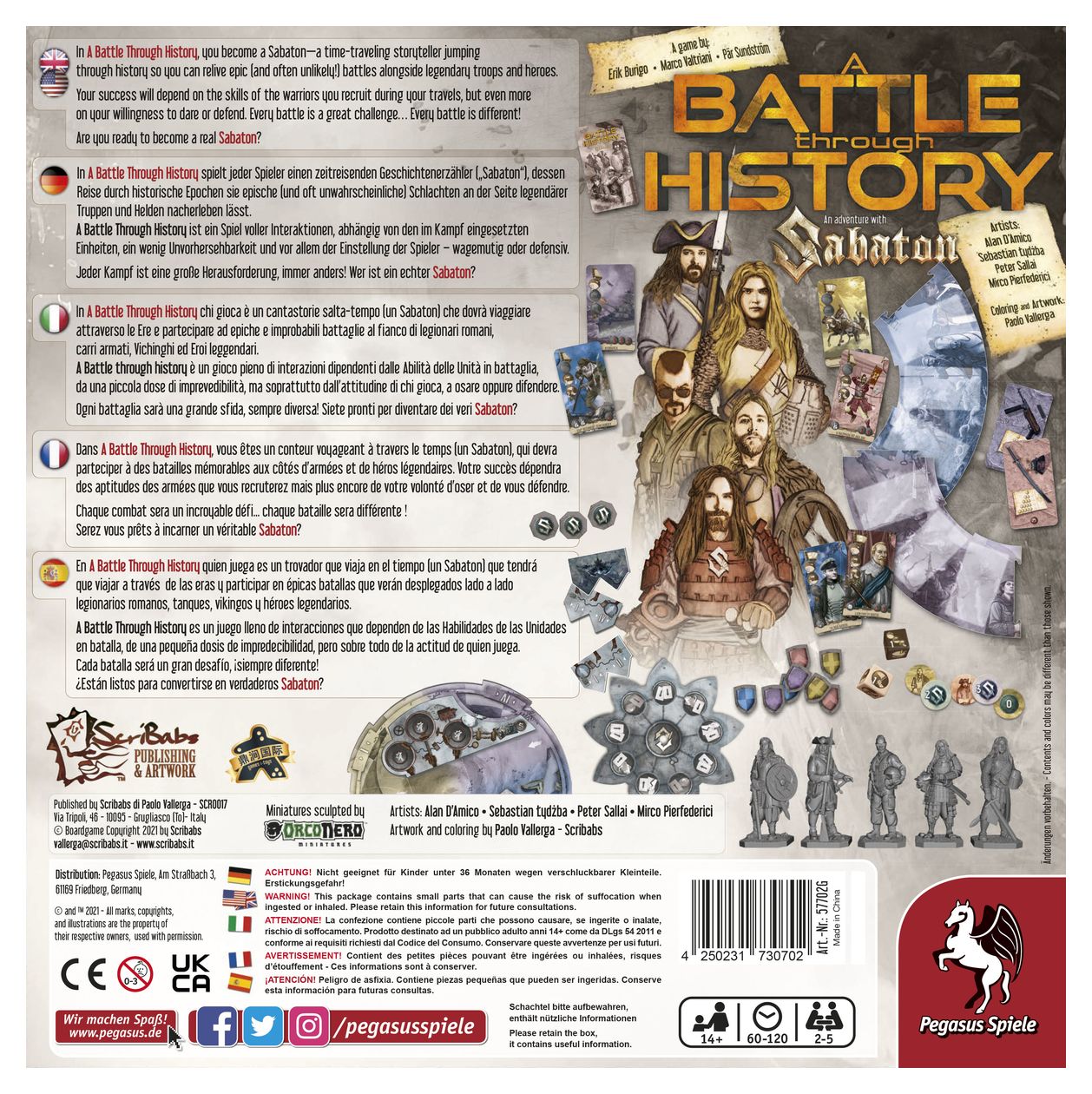 57702G A Battle through History Brettspiel bis zu 5 Spielern ab 14 Jahr(e) 