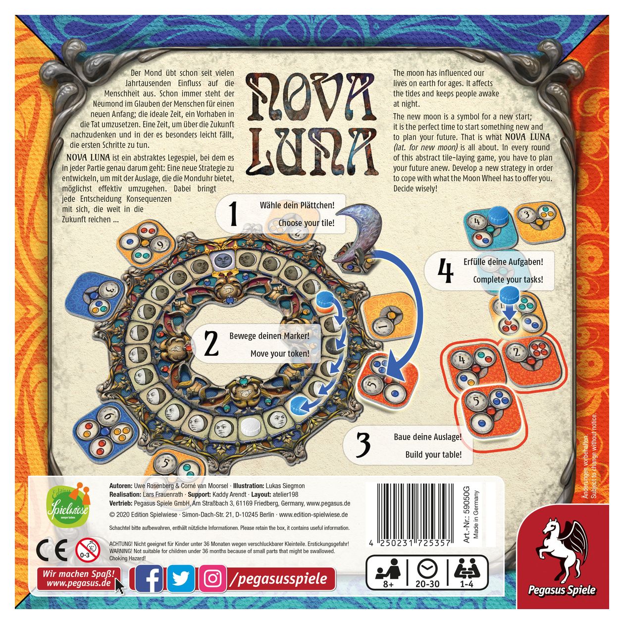 59050G Nova Luna Brettspiel bis zu 4 Spielern ab 8 Jahr(e) 