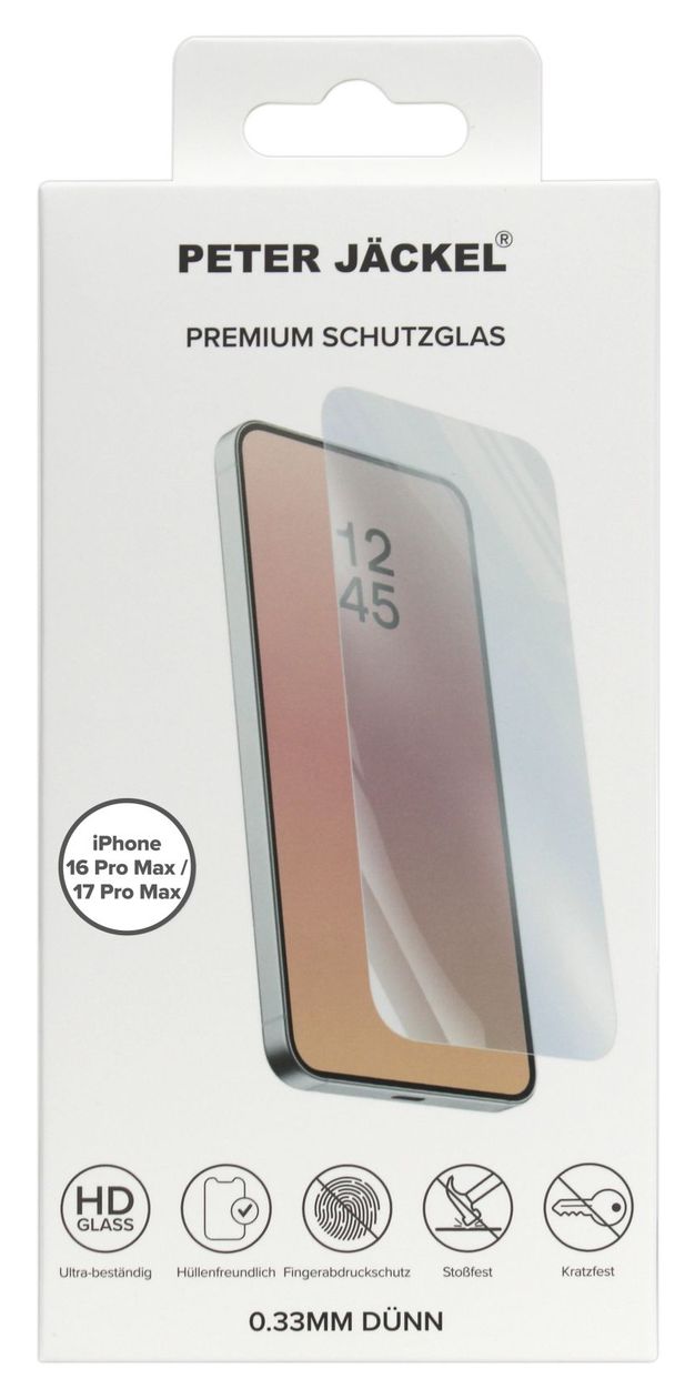 23028 Ultra Thin Glass Klare Bildschirmschutzfolie gehärtetes Glas für  Apple iPhone 18 Pro Max/ 17 Pro Max/ 16 Pro Max Schlagfest, Kratzresistent 