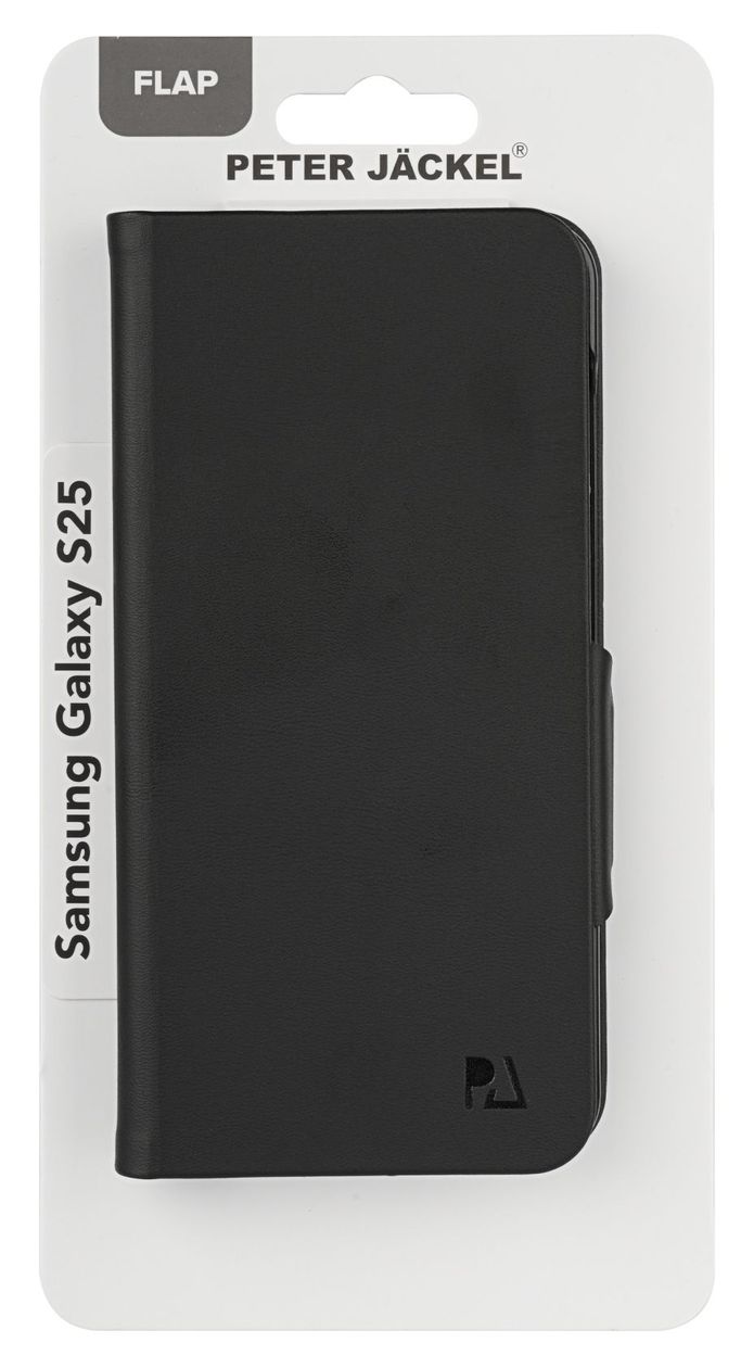 23061 Book Case Flap Geldbörsenhülle für Samsung S25  (Schwarz) 