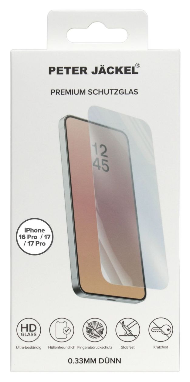 Impact Glass Klare Bildschirmschutzfolie gehärtetes Glas für Apple iPhone 18 Pro/ 17/ 17 Pro/ 16 Pro 