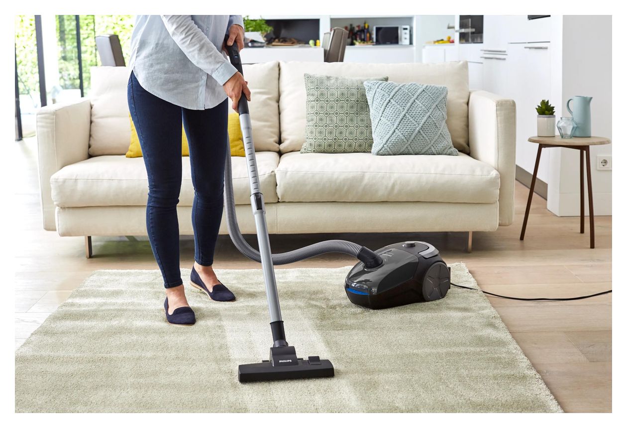2000 series FC8244/09 Bodenstaubsauger mit Staubbeutel 900 W HEPA (Cashmere Grey) 