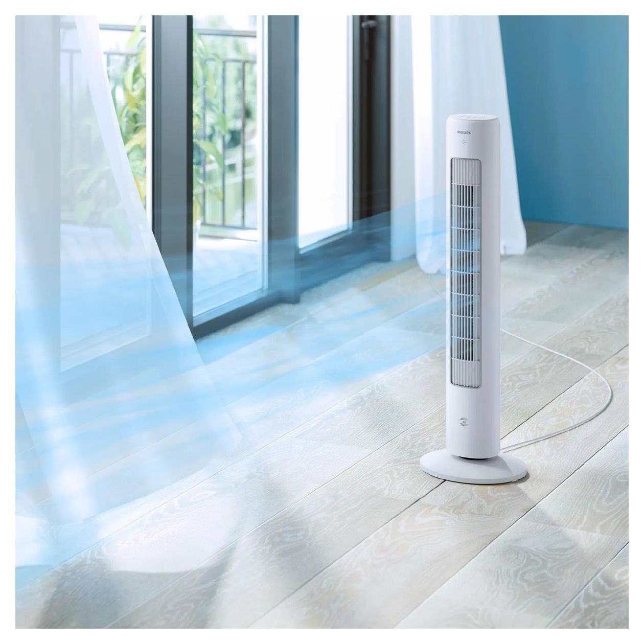 5000 Series CX5535/00 2230 m³/h Turmventilator Stand 46 dB  (Grau) 