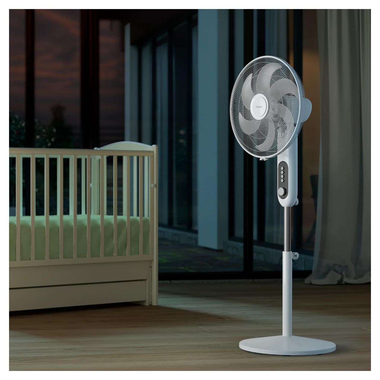 Ares 1000 CX1220/00 3330 m³/h Ventilator Stand 38 dB  (Grau) 