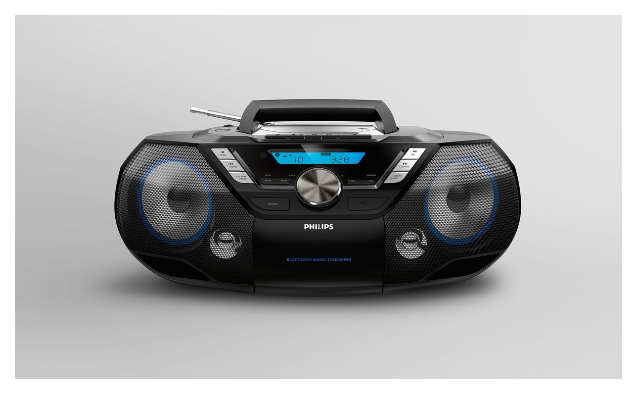 AZB798T/12 CD Player DAB, DAB+, FM Radio  (Schwarz) 