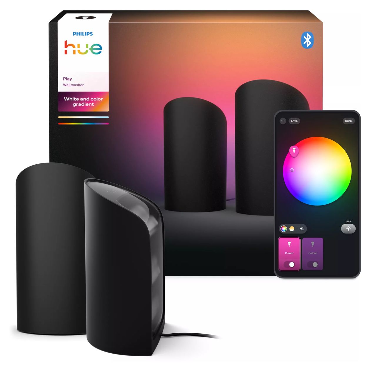 Hue Play Wallwasher Intelligente Tischleuchte Multi 