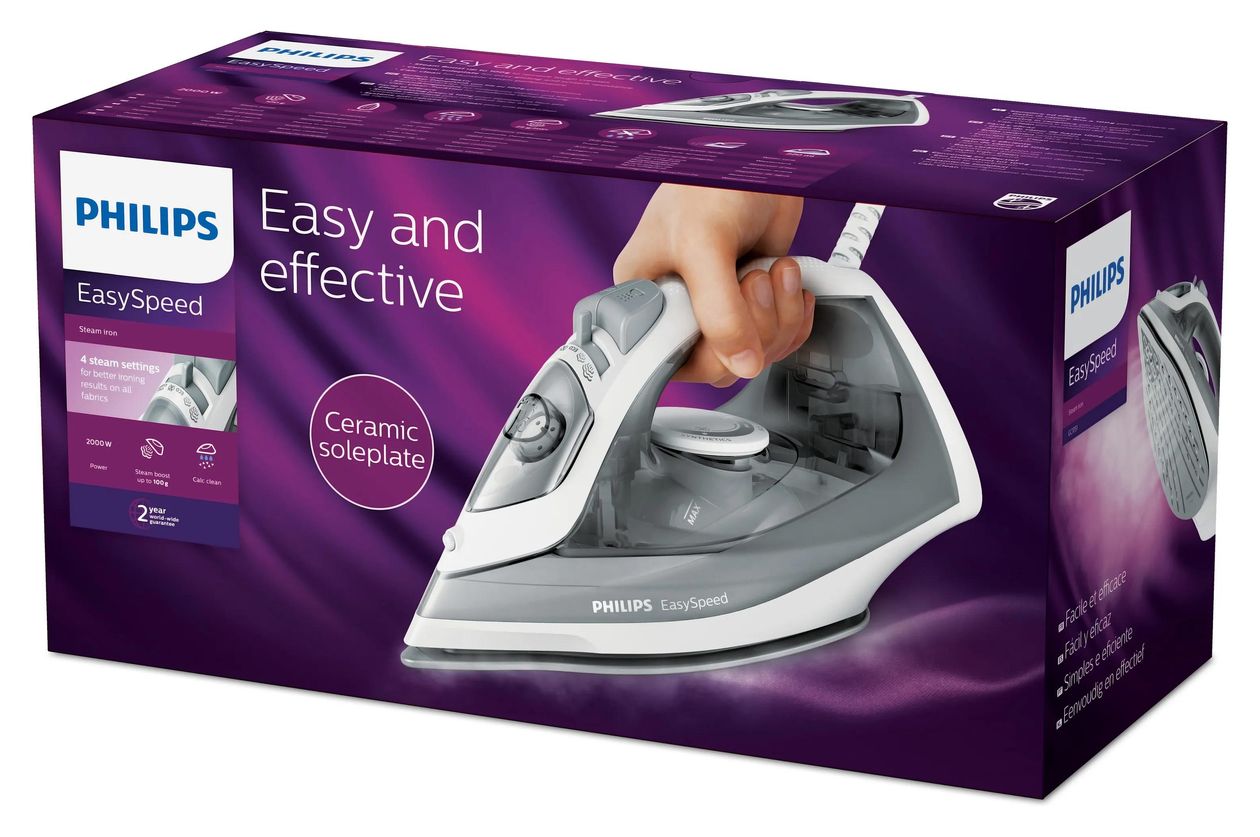 GC1751/80 EasySpeed 25 g/min Dampfbügeleisen 