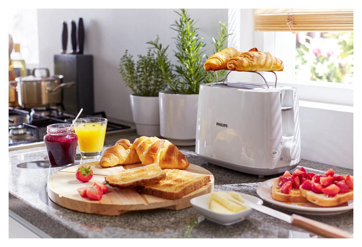 HD2581/00 Daily Collection Toaster 830 W 2 Scheibe(n) 8 Stufen  (Grau) 