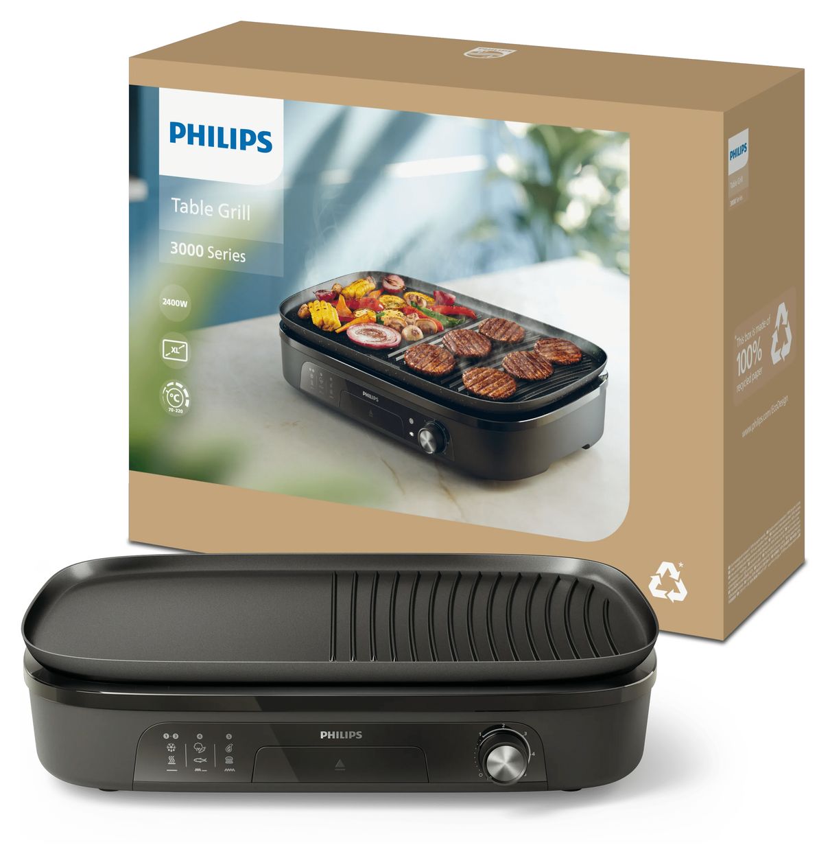 HD6210/95 Tischgrill 2400 W 