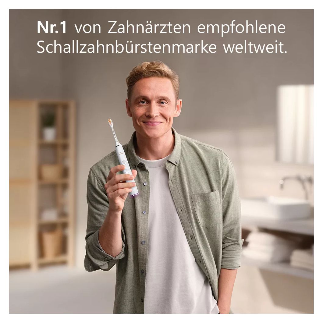 HX9917/88 Sonicare DiamondClean 9000 Schall-Zahnbürste für Erwachsene 336 h  (Weiß) 