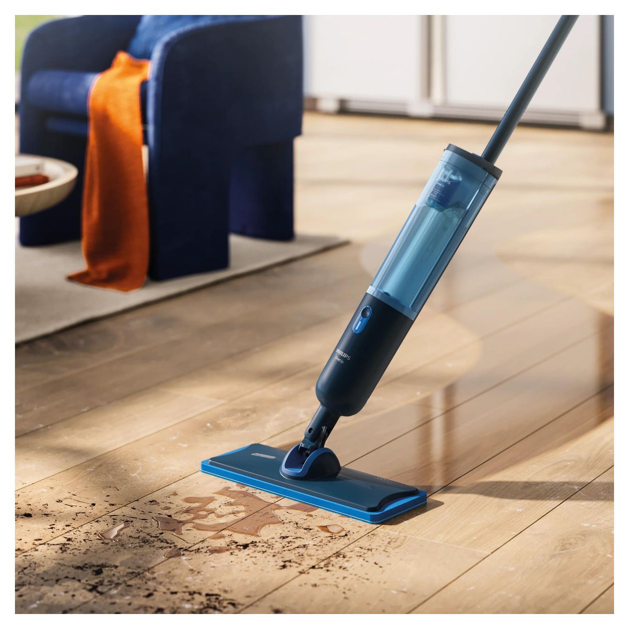 Philips OneUp Ersatz-Pad - Echtholz, Parkett, Linoleum - Doppelpack 