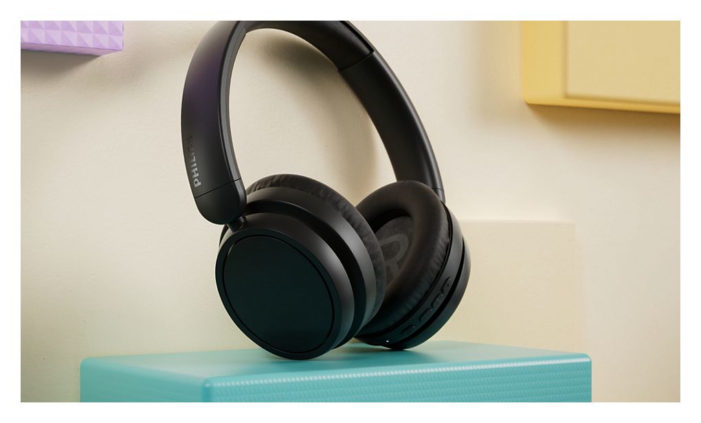 TAH4209WT/00 Ohraufliegender Bluetooth Kopfhörer kabellos 65 h Laufzeit  (Schwarz) 