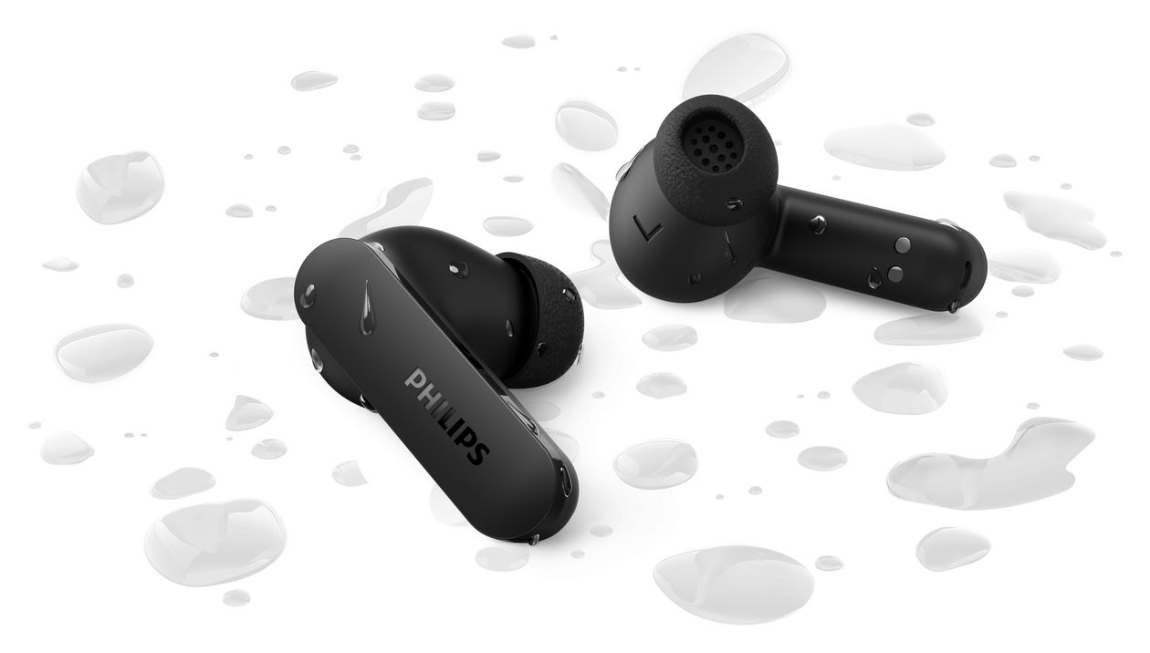 TAT2100BK/00 In-Ear Bluetooth Kopfhörer Kabellos TWS 8 h Laufzeit IPX4  (Schwarz) 
