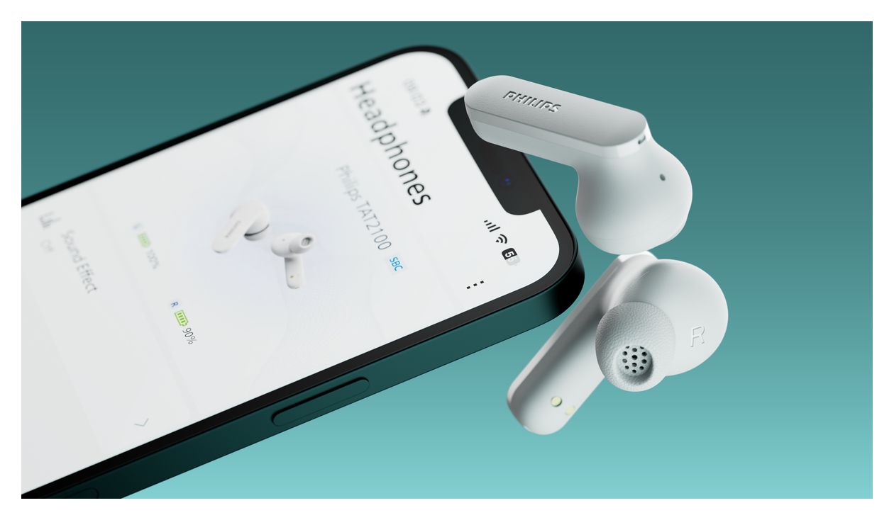 TAT2100WT/00 In-Ear Bluetooth Kopfhörer Kabellos TWS 8 h Laufzeit IPX4  (Weiß) 