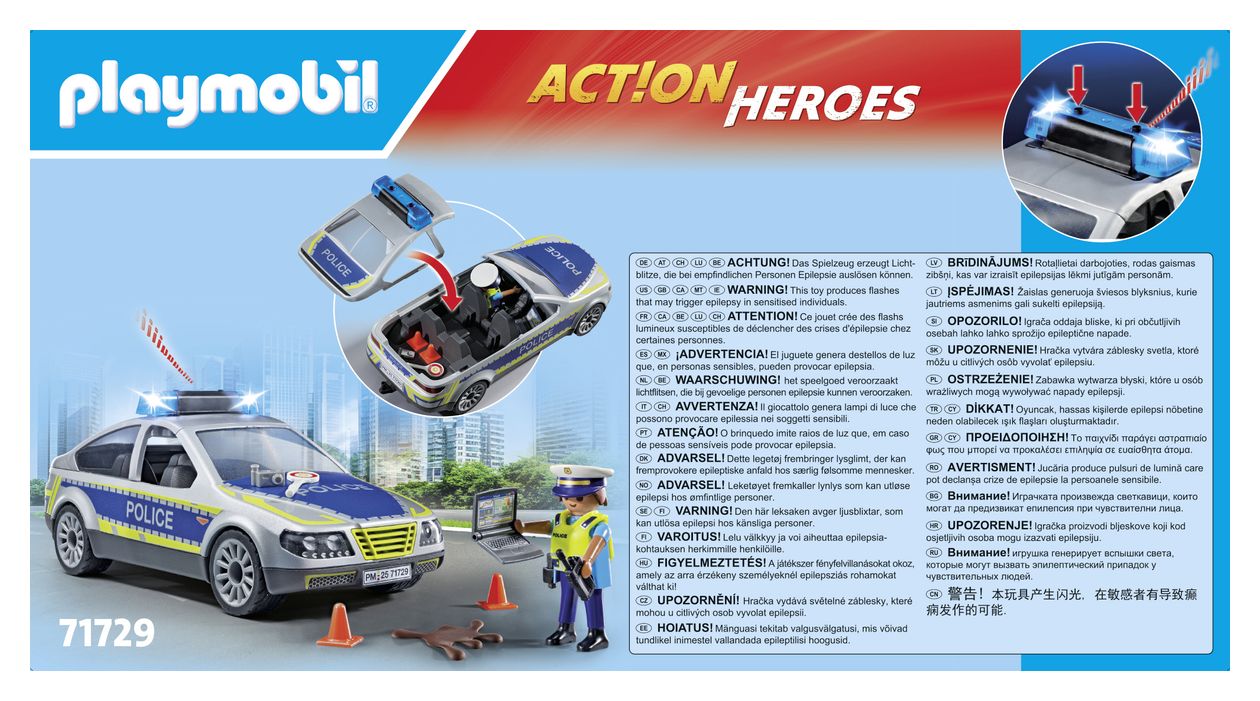 71729 Action Heroes Polizei Streifenwagen 