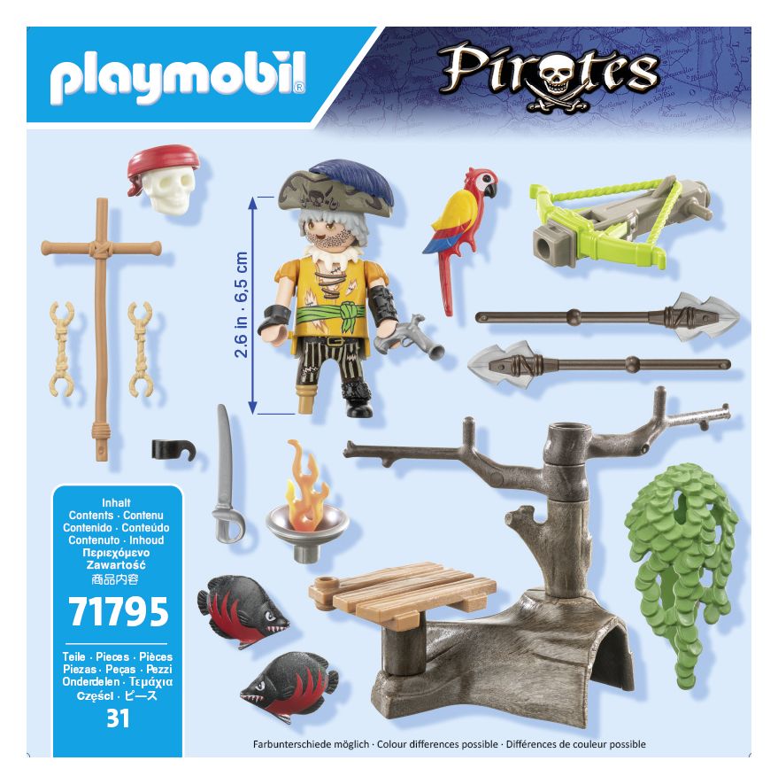 Pirates Pirat mit Balliste Spielset 31 Teile  (Mehrfarbig) 