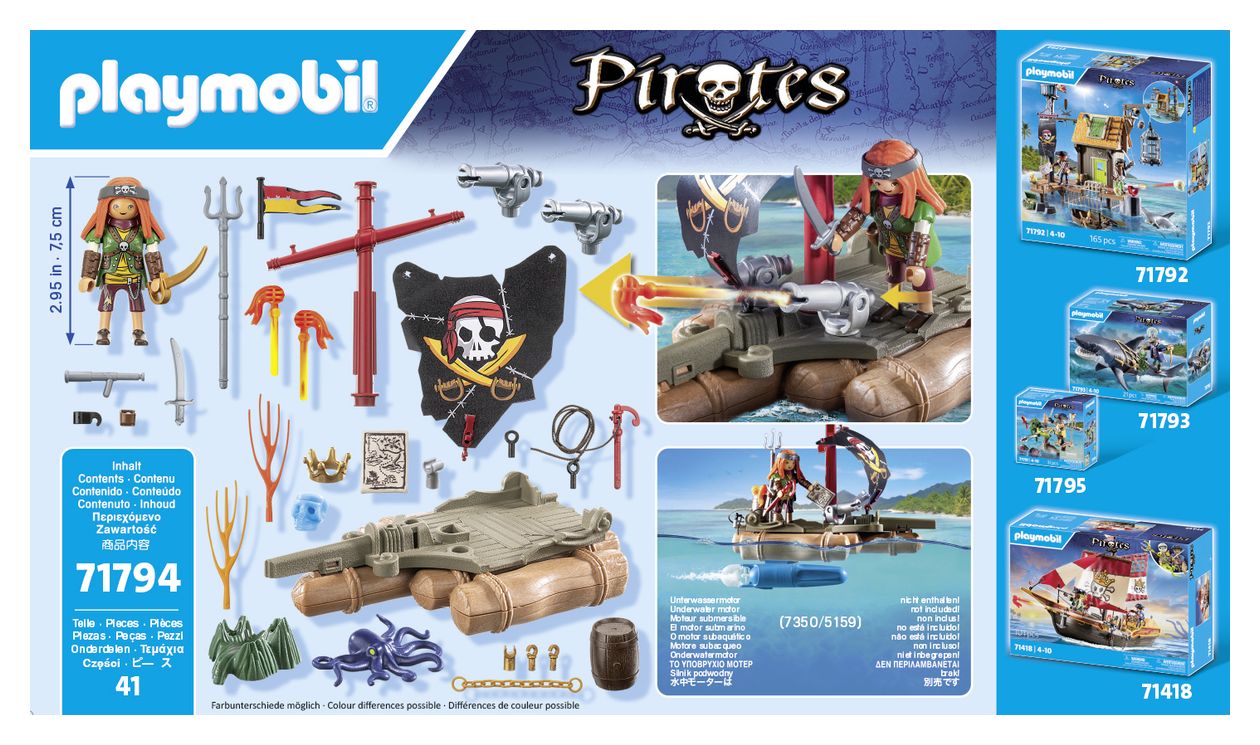 Schatzbergung auf Piratenfloss 