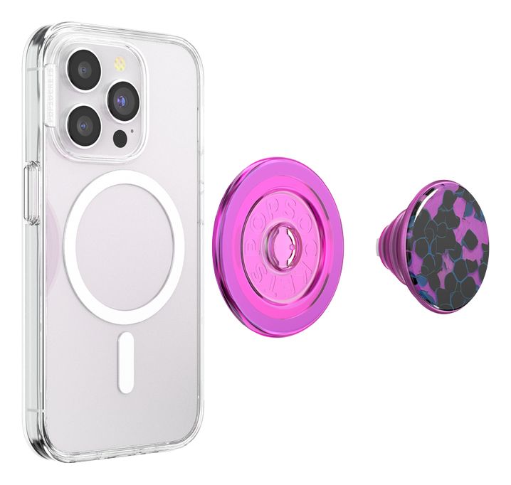 PopGrip Acetate Purple Prism Fingerring  (Schwarz, Violett) 