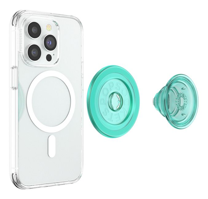 PopGrip MagSafe Translucent Mint Fingerring (Mintfarbe, Durchscheinend) 