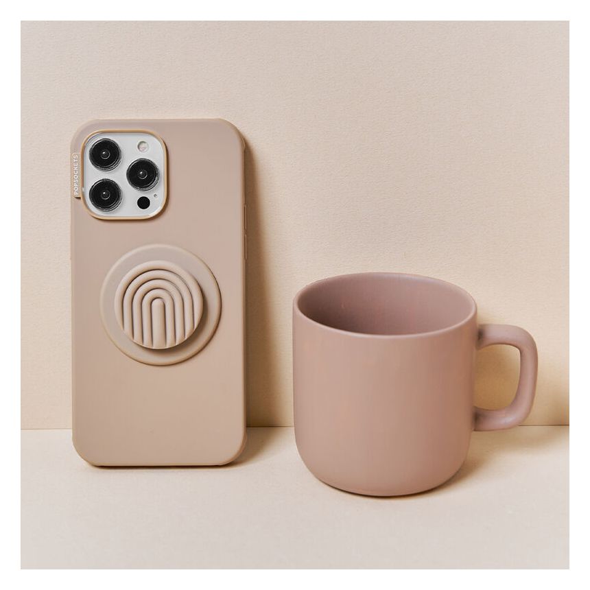 PopGrip MagSafe Latte Curves Fingerring für Apple iPhone 12+  (Beige) 