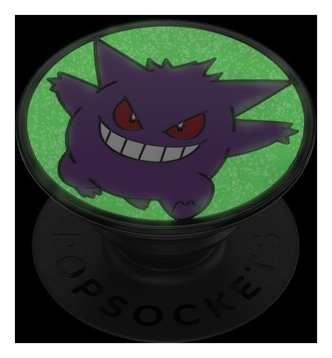 PopGrip  Pokémon - Enamel Glow-in-the-dark Gengar Fingerring für Universal  (Violett) 