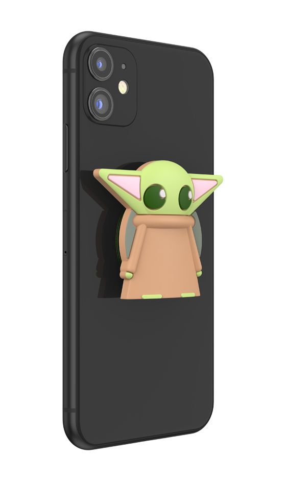 PopGrip Star Wars Mandalorian - PopOut Grogu Fingerring für Universal (Hellbraun, Hellgrün) 