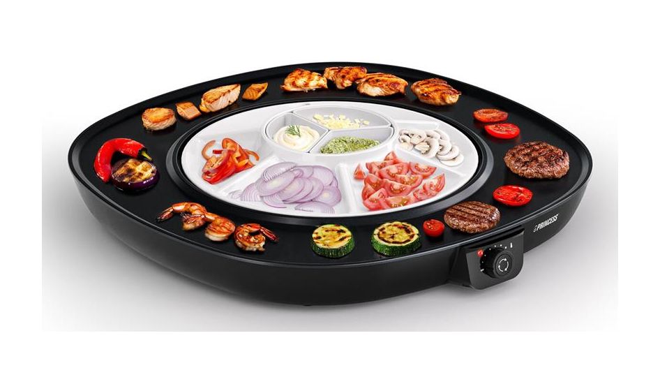 103260 Chef Pirouette 1 Zone(n) 1100 W mit 450 x 450 mm Fläche  (Schwarz, Weiß) 
