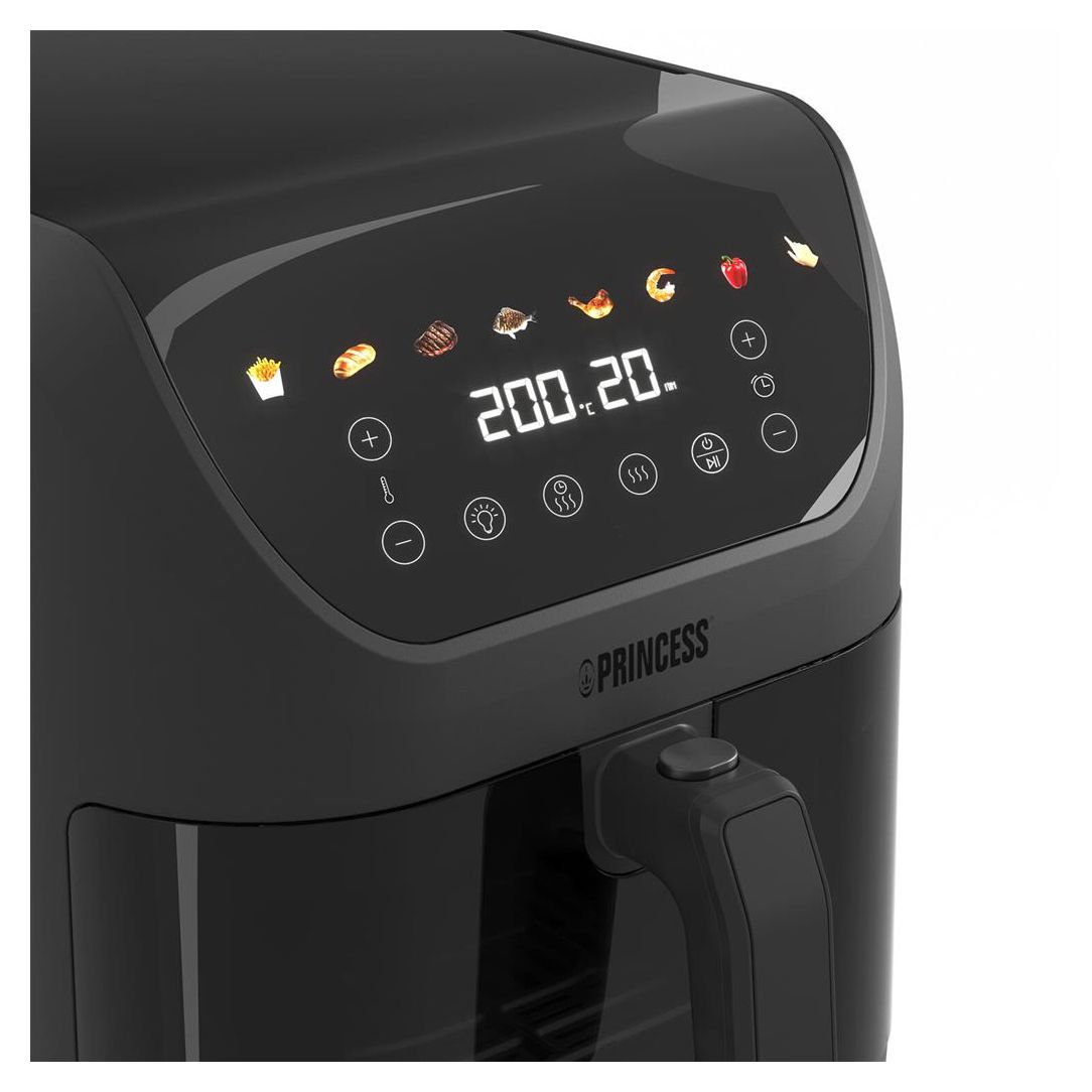 182476 SlimFry Airfryer Heißluftfritteuse 8 l 2000 W  (Schwarz) 