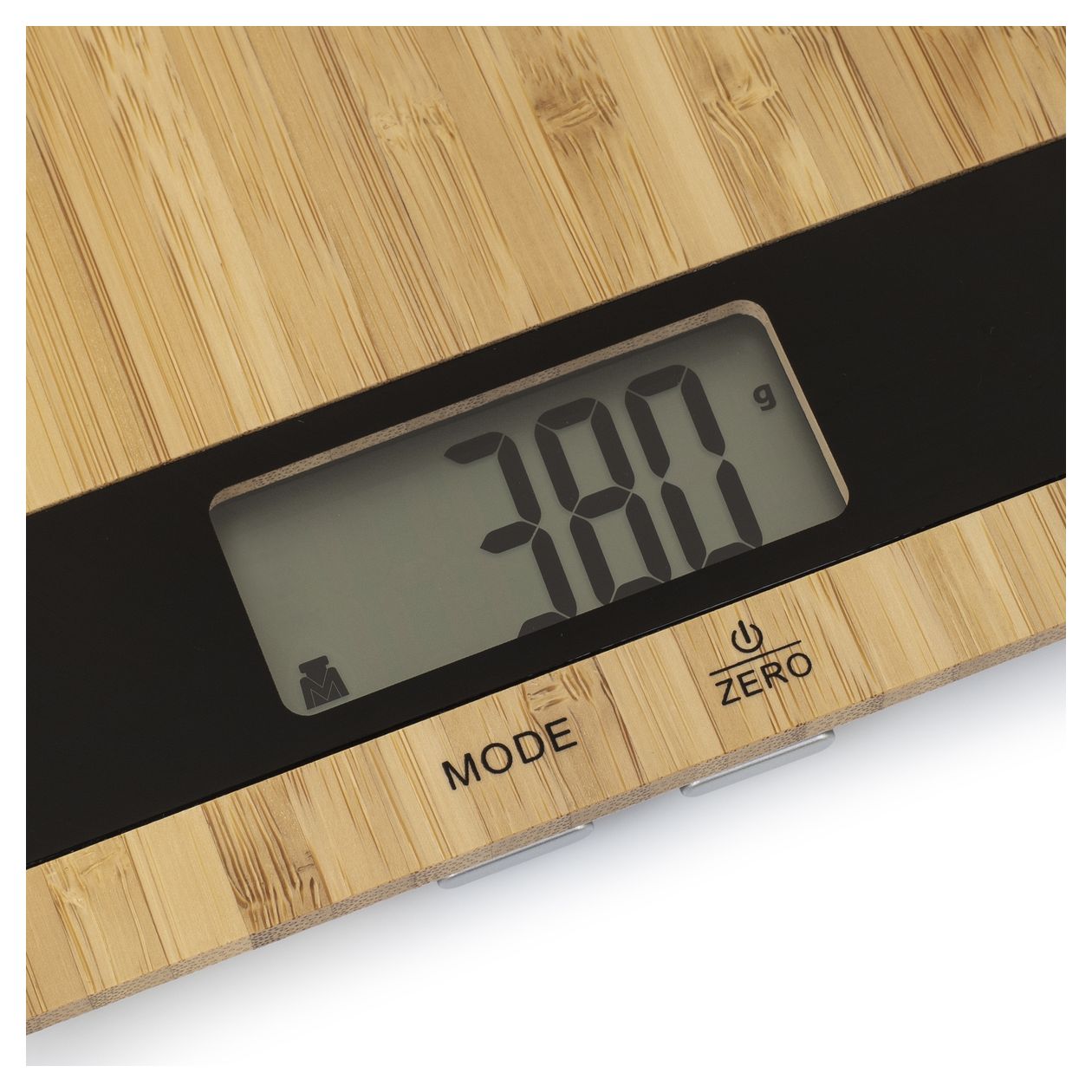 492944 Pure Elektronische Küchenwaage bis 5 kg Genauigkeit 1 g  (Bambus, Schwarz) 