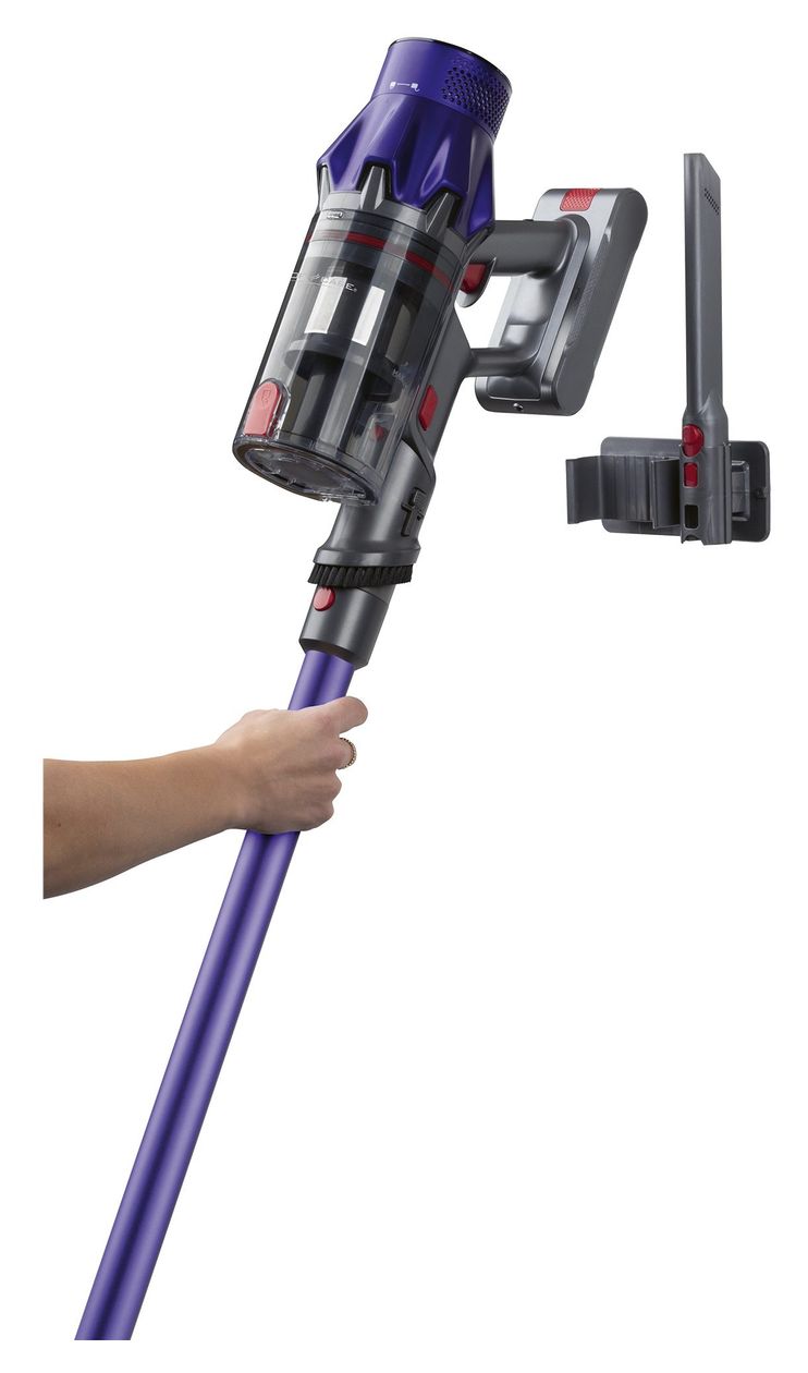 PC-BS3148A Handstaubsauger Beutellos bis 35 min Laufzeit 22,2 V HEPA  (Grau, Violett) 