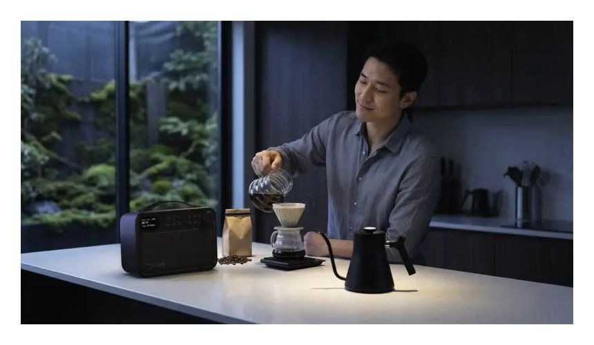 Bloom Bluetooth DAB, FM Radio Tragbar IPX5  (Schwarz) 