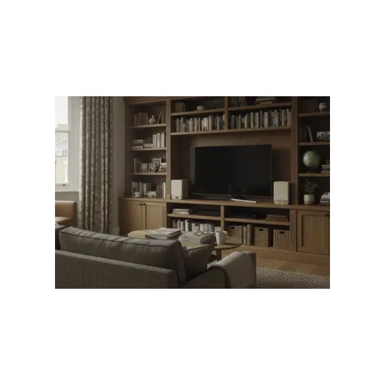 Classic Active Heim-Audio-Mikrosystem DAB+, FM 80 W Bluetooth  (Weiß, Eiche) 