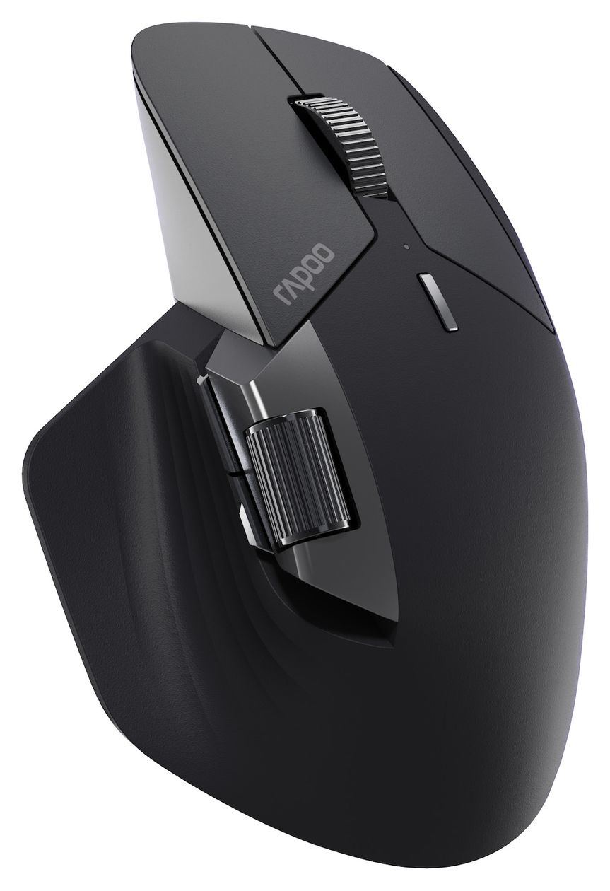 MT760M 4000 DPI Gaming Maus Optisch  (Schwarz, Grau) 