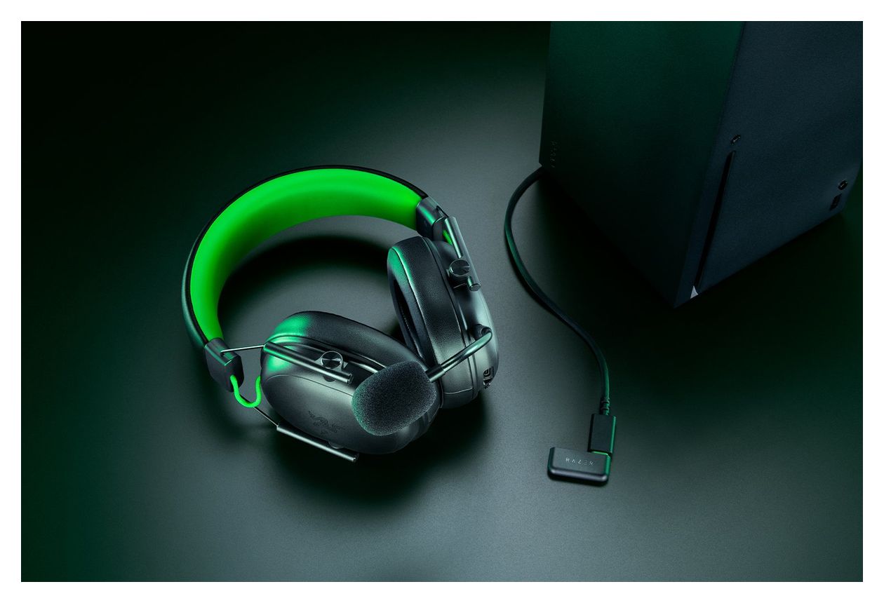BlackShark V3 X HyperSpeed Over Ear Bluetooth Kopfhörer kabelgebunden&kabellos 70 h Laufzeit USB Typ-A  (Schwarz, Grün) 