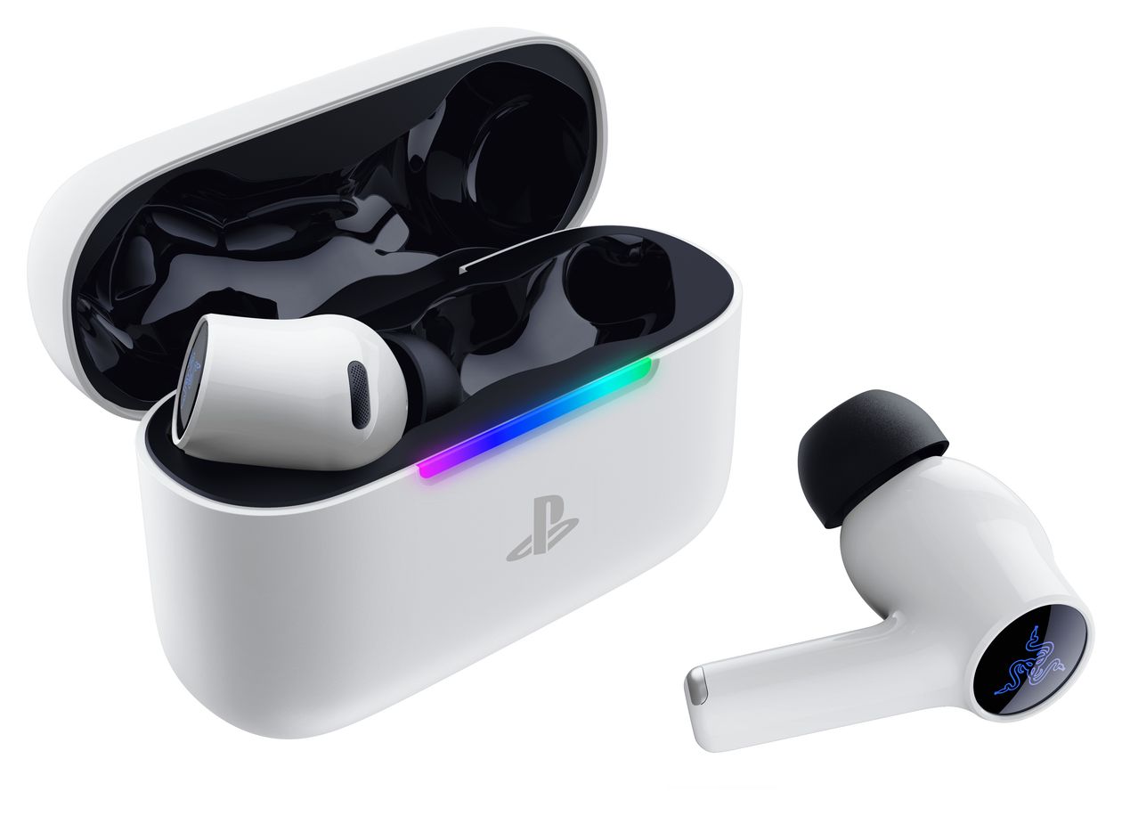 Hammerhead V3 X HyperSpeed for PlayStation In-Ear Bluetooth Kopfhörer kabellos 35 h Laufzeit  (Weiß) 